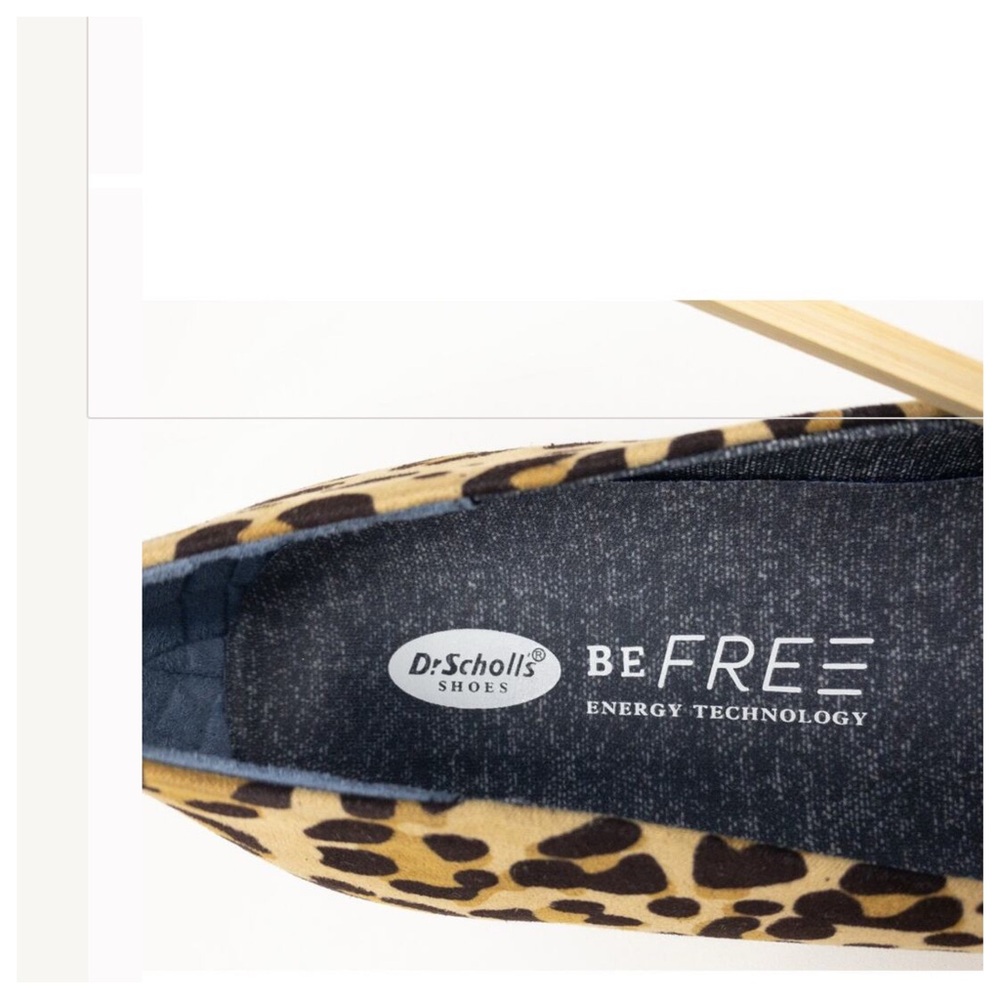 Dr. Scholl's Leopard Print Flats Tan & Black Loafers Aston  6 Wide - Picture 3 of 9